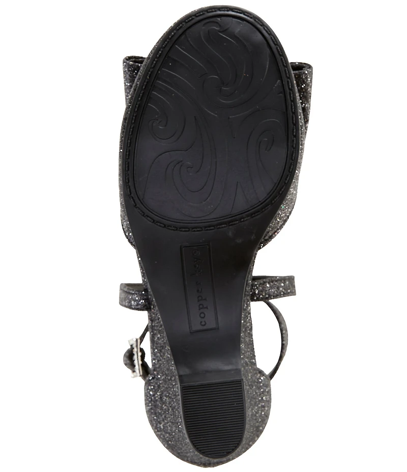 Copper Key Girls' Eliana Bridal Wedges (Toddler)