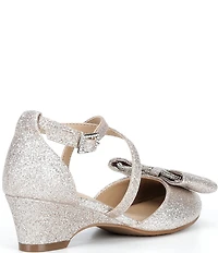Copper Key Girls' Eliana Bridal Wedges (Toddler)