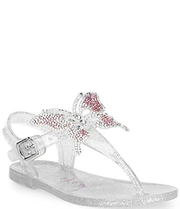 Copper Key Girls' Glenda Clear Jelly Butterfly Sandals (Infant)
