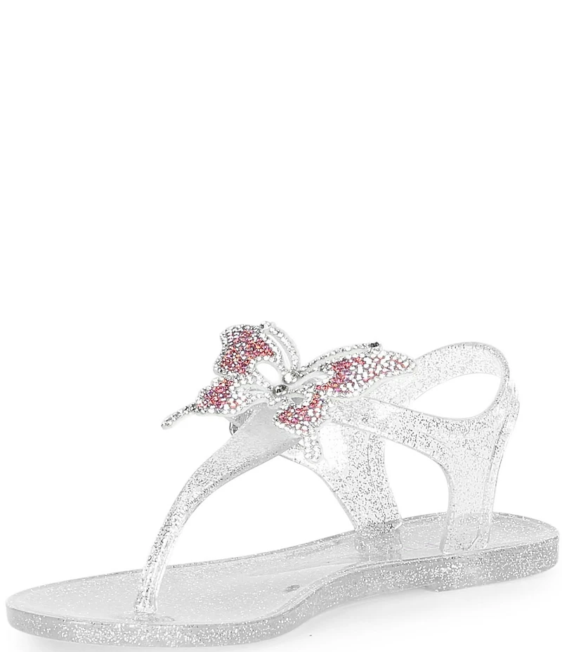 Copper Key Girls' Glenda Clear Jelly Butterfly Sandals (Infant)