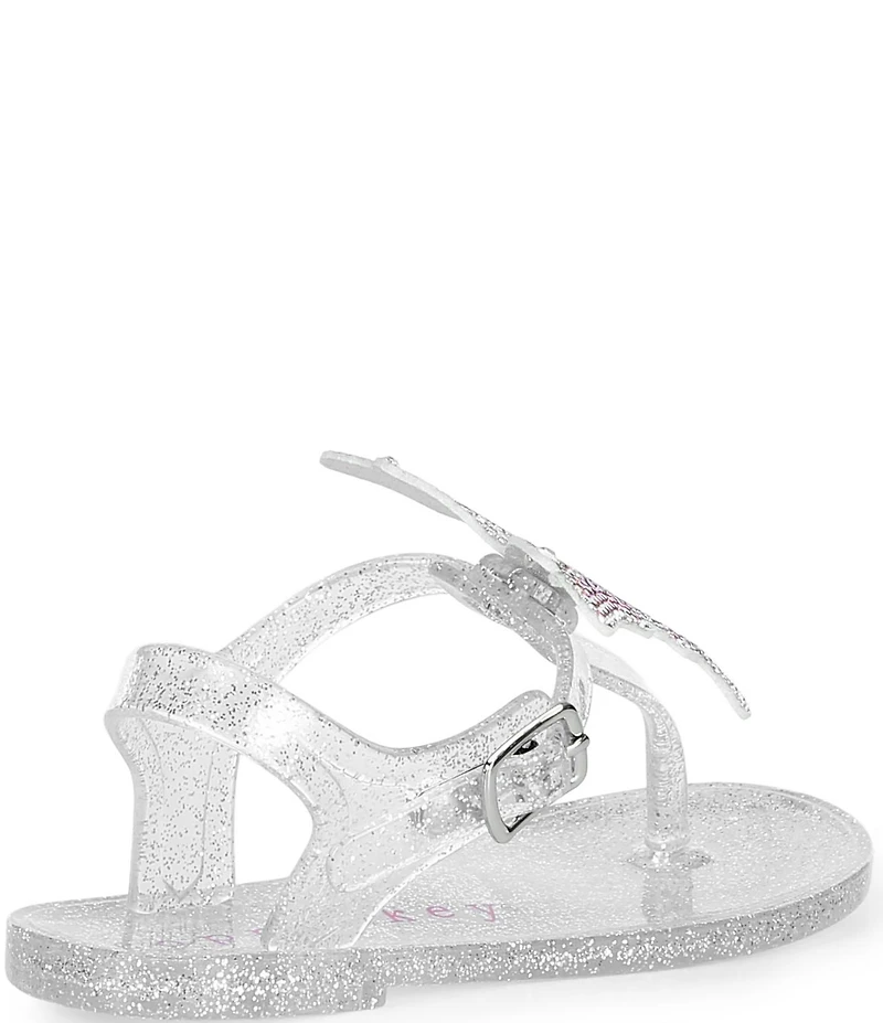 Copper Key Girls' Glenda Clear Jelly Butterfly Sandals (Toddler)