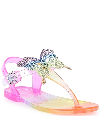 Copper Key Girls' Glenda Rainbow Jelly Butterfly Sandals (Infant)