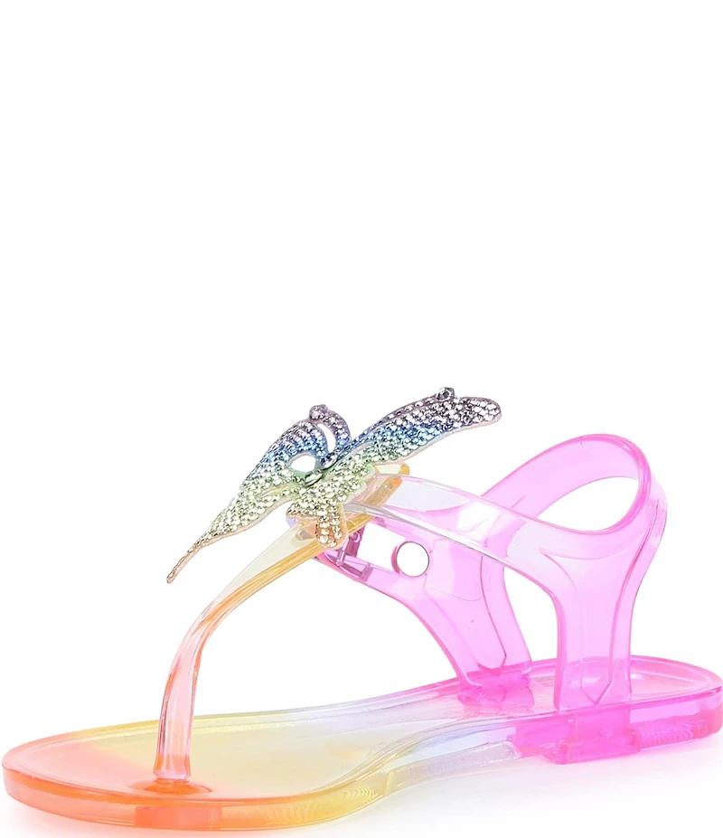 Copper Key Girls' Glenda Rainbow Jelly Butterfly Sandals (Infant)