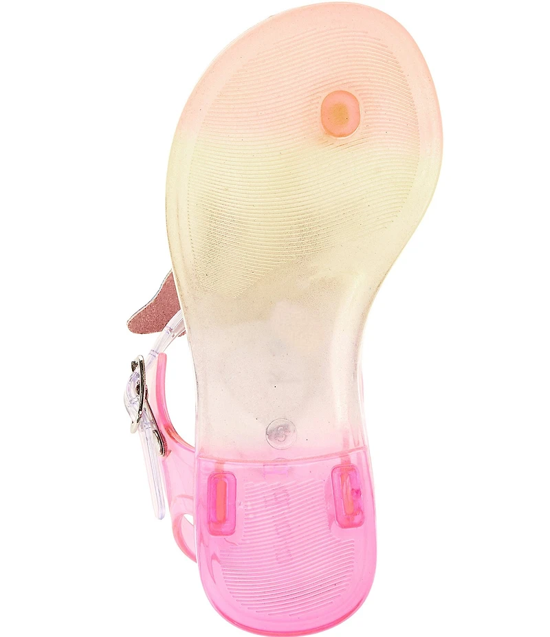 Copper Key Girls' Glenda Rainbow Jelly Butterfly Sandals (Toddler)
