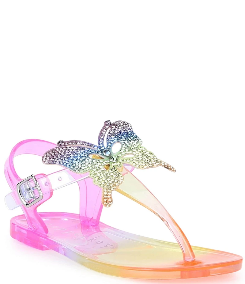 Copper Key Girls' Glenda Rainbow Jelly Butterfly Sandals (Youth)
