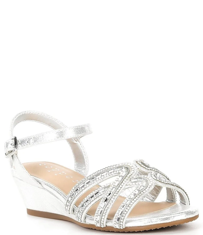 Copper Key Girls' Jazzlyn Bling Wedges (Toddler)