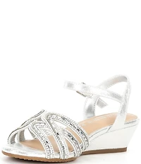 Copper Key Girls' Jazzlyn Bling Wedges (Toddler)
