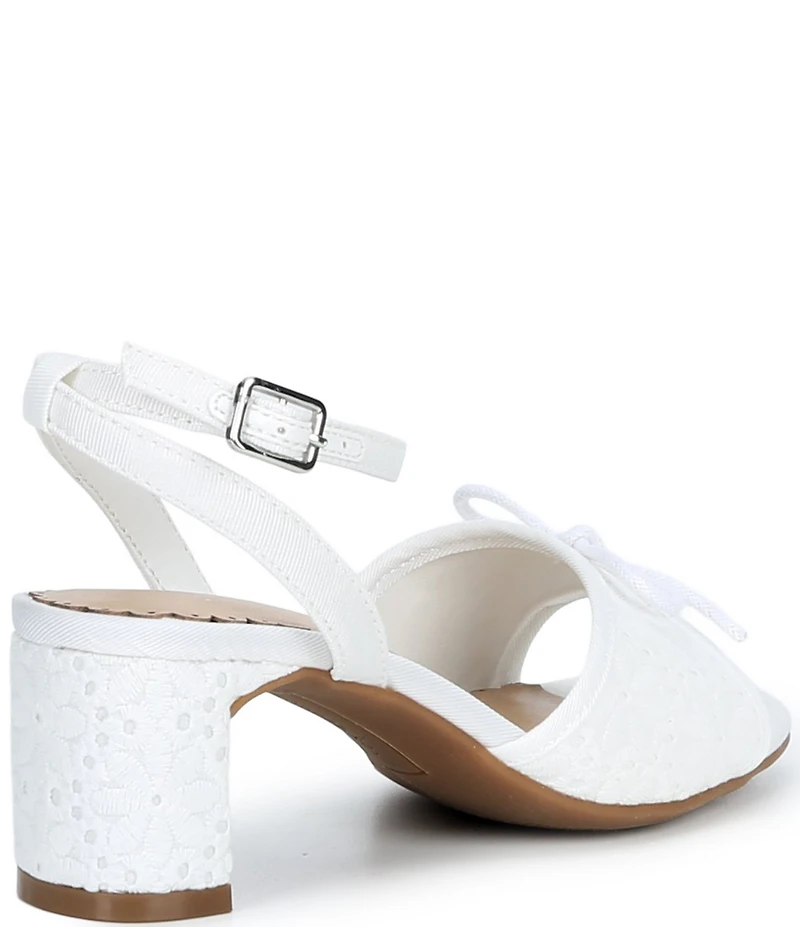 Copper Key Girls' Kape Floral Lace Bow Ankle Strap Dress Sandals (Toddler)