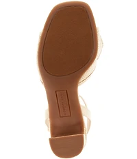 Copper Key Girls' Kape Raffia Bow Ankle Strap Dress Sandals (Toddler)