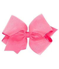 Copper Key Girls King Pinch Clip Organza Hair Bow