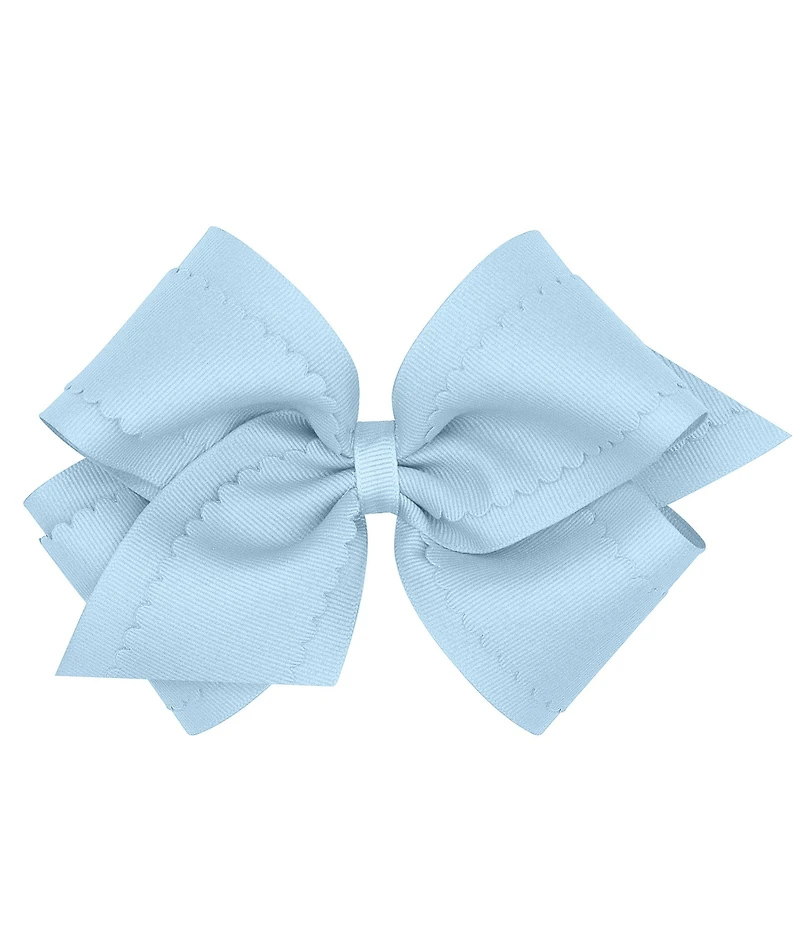 Copper Key Girls King Scallop Grosgrain Hair Bow