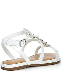 Copper Key Girls' Kori Patent Buckle Embellished Floral Sandals (Infant)