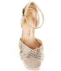 Copper Key Girls' Lisee Rhinestone Dress Heels (Toddler)