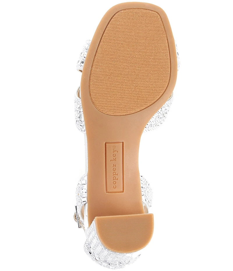 Copper Key Girls' Lisee Rhinestone Dress Heels (Toddler)