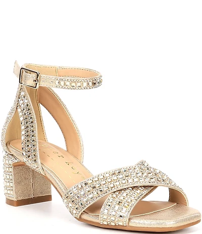 Copper Key Girls' Lisee Rhinestone Dress Heels (Youth)