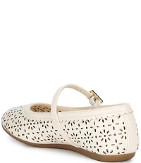 Copper Key Girls' Lorelei Floral Perforated Detail Mary Jane Flats (Infant)