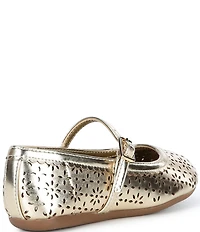 Copper Key Girls' Lorelei Floral Perforated Detail Mary Jane Flats (Infant)