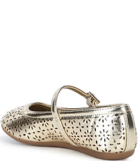 Copper Key Girls' Lorelei Floral Perforated Detail Mary Jane Flats (Toddler)