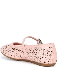 Copper Key Girls' Lorelei Floral Perforated Detail Mary Jane Flats (Youth)