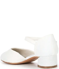 Copper Key Girls' Lydia Lace Closed Toe Pearl Pumps (Youth)