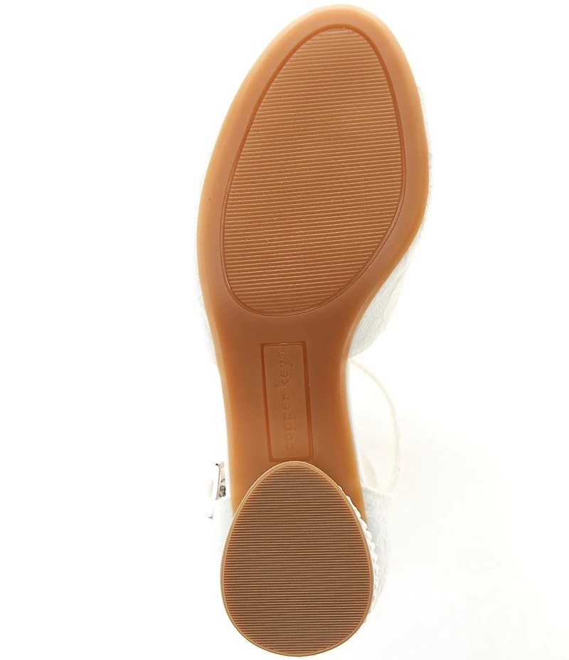 Copper Key Girls' Lydia Lace Closed Toe Pearl Pumps (Youth)