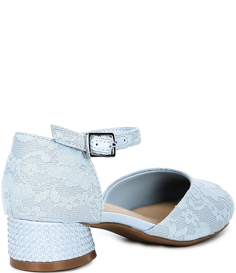 Copper Key Girls' Lydia Lace Pearl Dress Pumps (Youth)