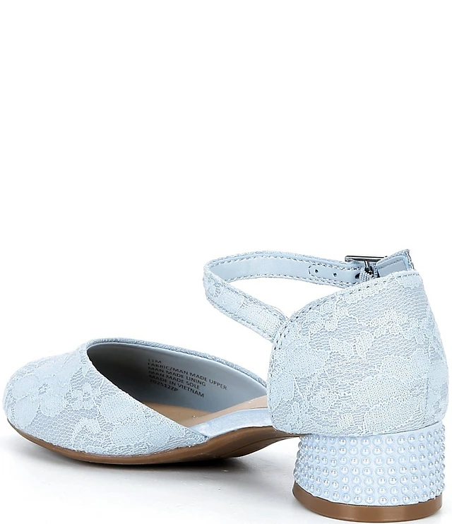 Copper Key Girls' Lydia Lace Pearl Dress Pumps (Youth)