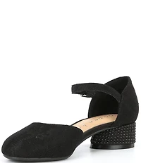 Copper Key Girls' Lydia Lace Closed Toe Pearl Pumps (Youth)