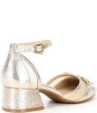 Copper Key Girls' Poppy Rhinestone Bow Dress Heels (Youth)