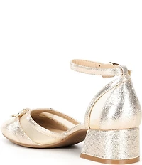 Copper Key Girls' Poppy Rhinestone Bow Dress Heels (Youth)