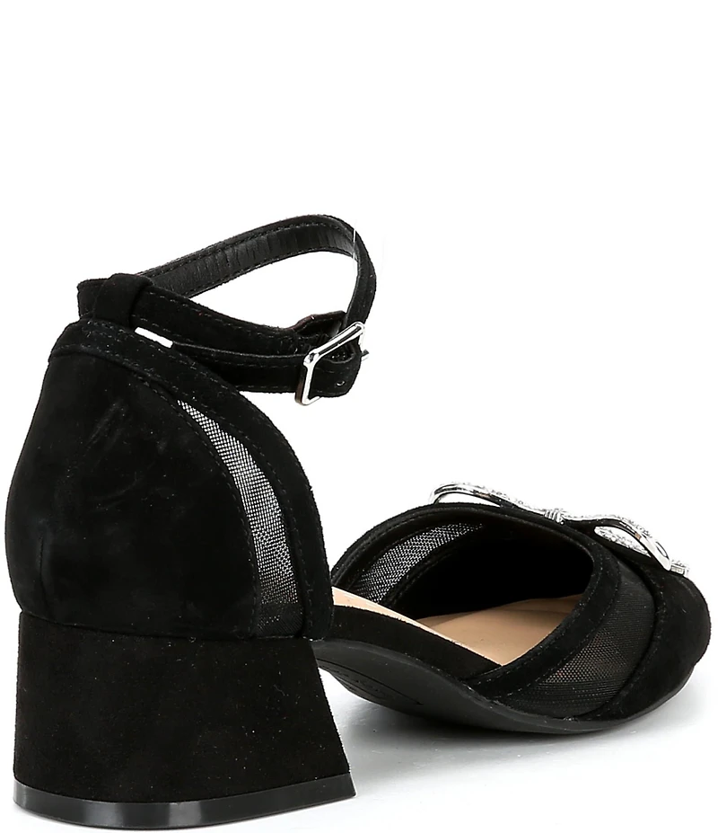 Copper Key Girls' Poppy Suede Rhinestone Bow Dress Heels (Toddler)