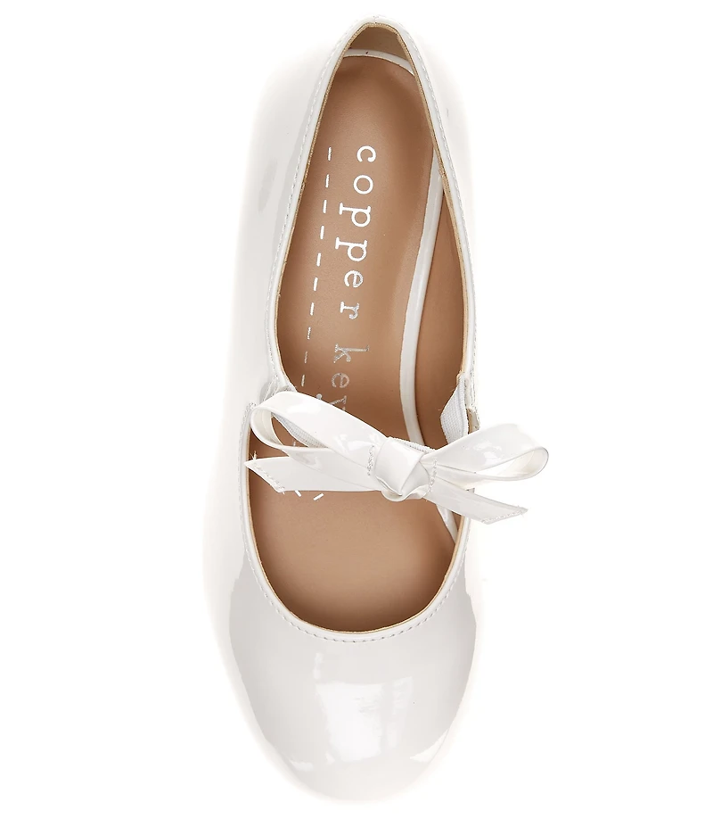Copper Key Girls' Starlet Patent Bow Detail Dress Heels (Toddler)