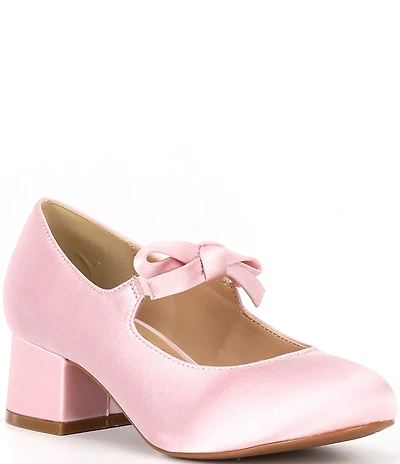 Copper Key Girls' Starlet Satin Bow Detail Dress Heels (Youth)