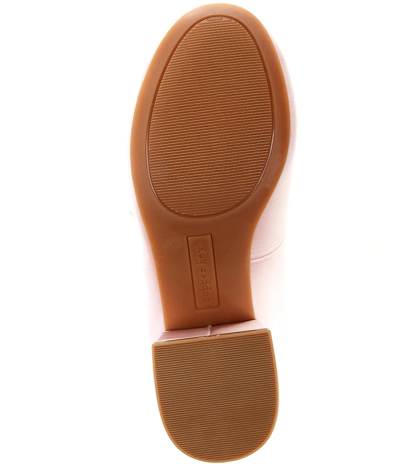 Copper Key Girls' Starlet Satin Bow Detail Dress Heels (Youth)