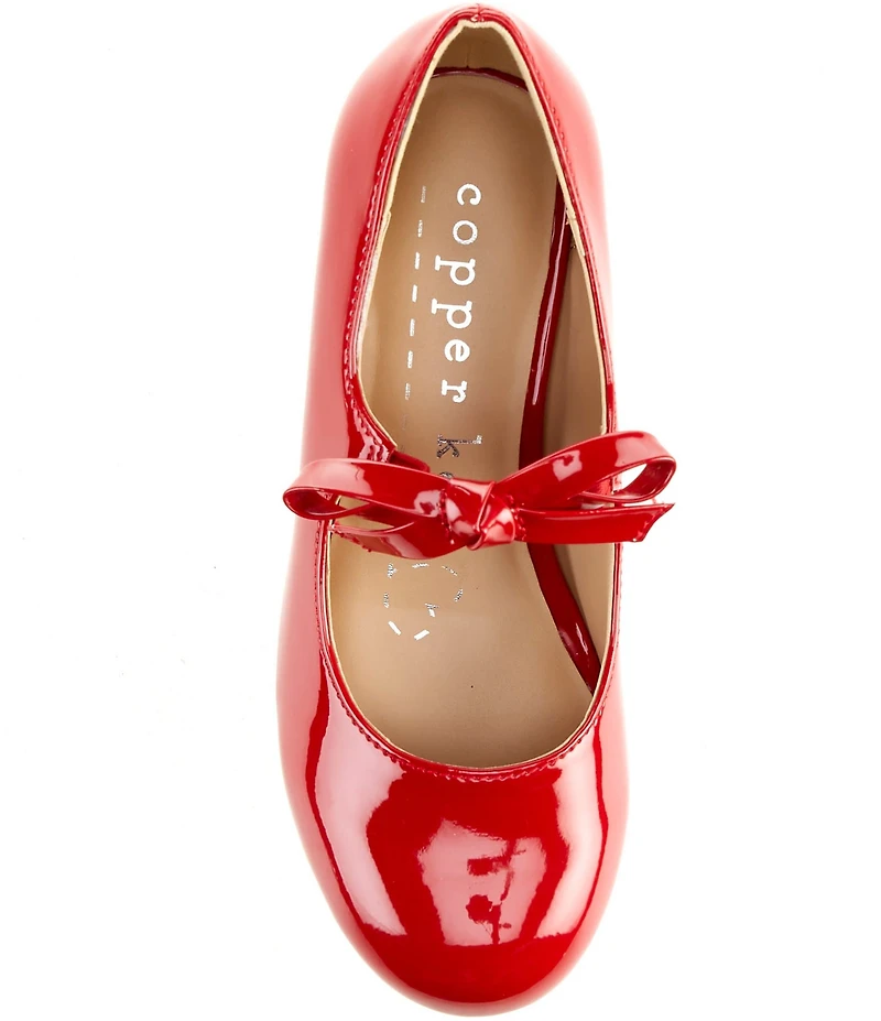 Copper Key Girls' Starlet Patent Bow Detail Dress Heels (Youth)