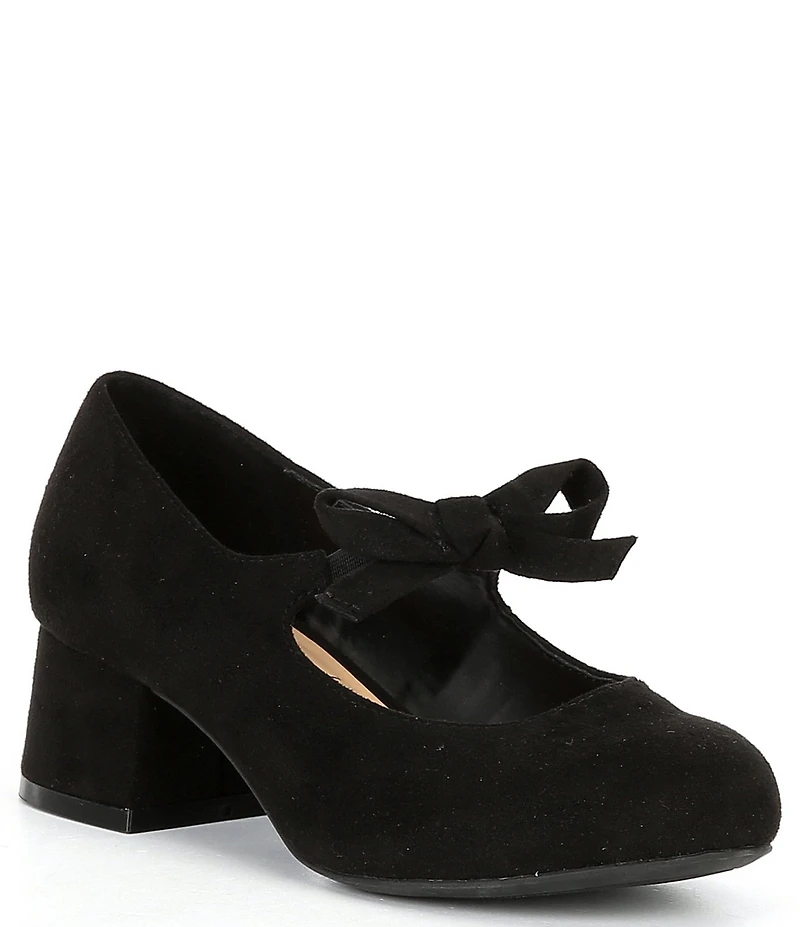 Copper Key Girls' Starlet Suede Bow Detail Dress Heels (Toddler)