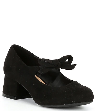 Copper Key Girls' Starlet Suede Bow Detail Dress Heels (Toddler)
