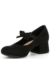 Copper Key Girls' Starlet Suede Bow Detail Dress Heels (Toddler)