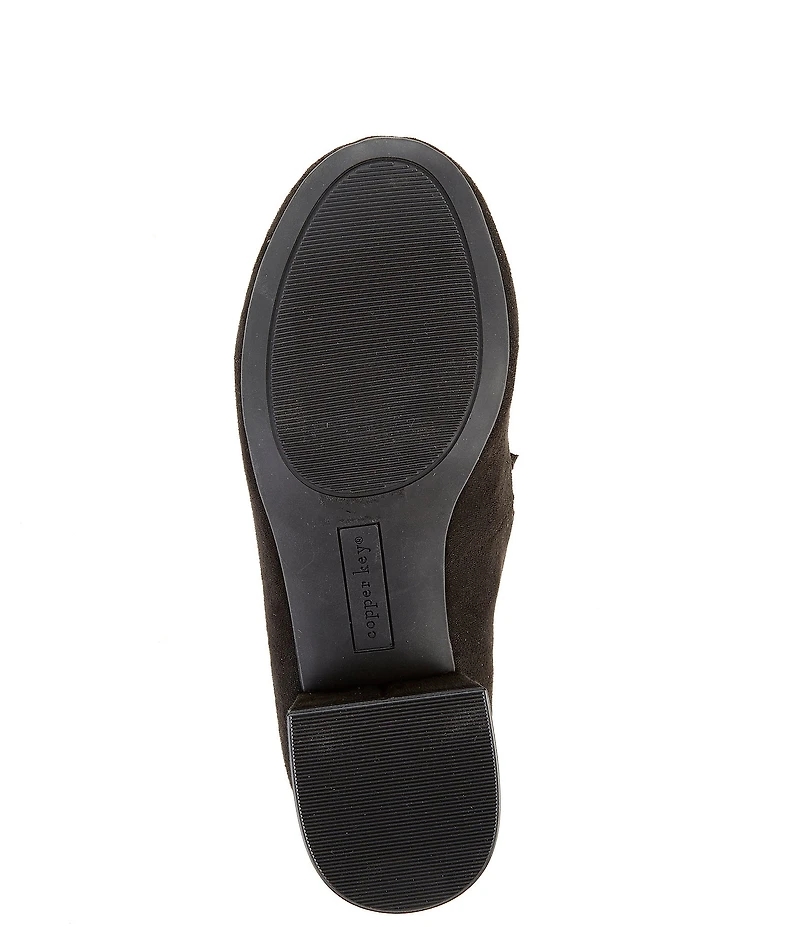 Copper Key Girls' Starlet Suede Bow Detail Dress Heels (Toddler)