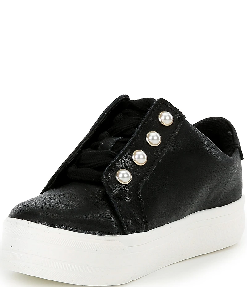 Copper Key Girls' Wrenly Pearl Leather Lace-Up Sneakers (Infant)