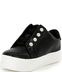 Copper Key Girls' Wrenly Pearl Leather Lace-Up Sneakers (Infant)