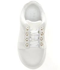 Copper Key Girls' Wrenly Pearl Leather Lace-Up Sneakers (Toddler)