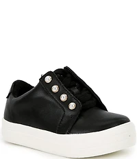Copper Key Girls' Wrenly Pearl Leather Lace-Up Sneakers (Toddler)