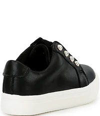 Copper Key Girls' Wrenly Pearl Leather Lace-Up Sneakers (Toddler)