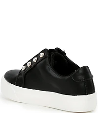 Copper Key Girls' Wrenly Pearl Leather Lace-Up Sneakers (Toddler)