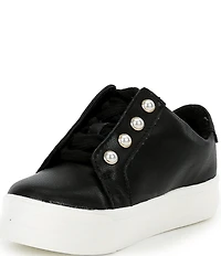 Copper Key Girls' Wrenly Pearl Leather Lace-Up Sneakers (Toddler)