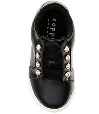 Copper Key Girls' Wrenly Pearl Leather Lace-Up Sneakers (Toddler)