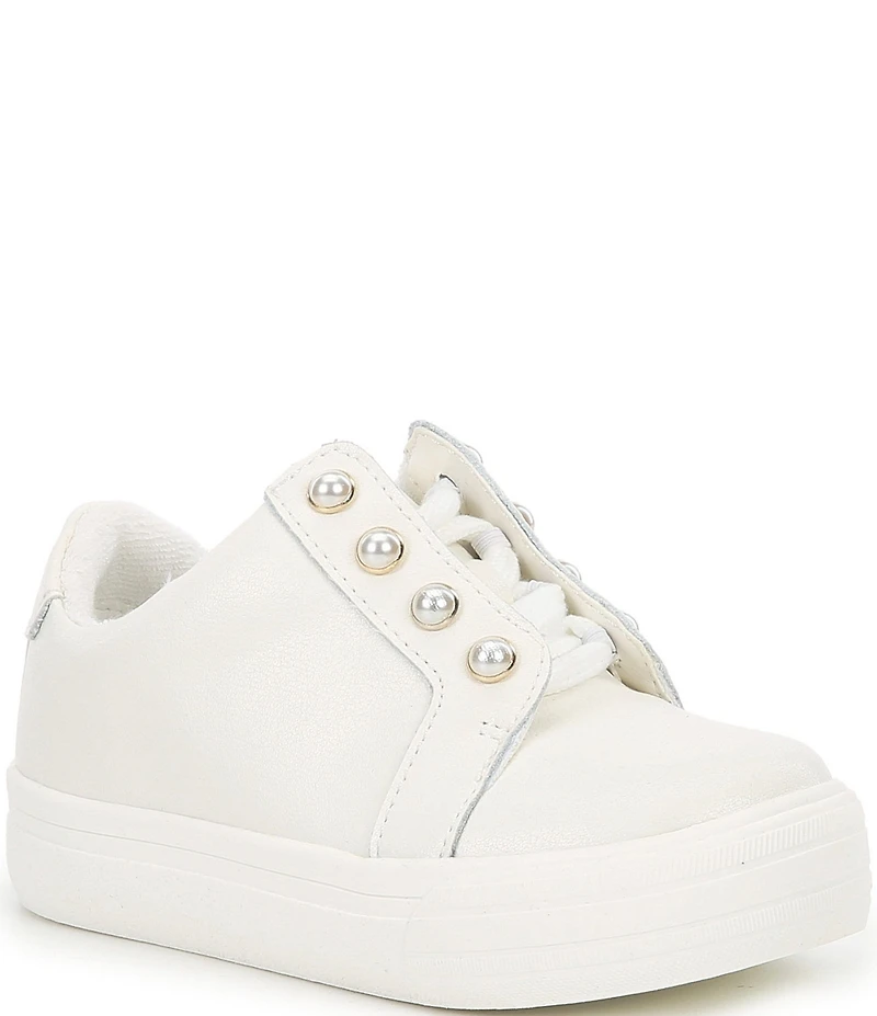 Copper Key Girls' Wrenly Pearl Leather Lace-Up Sneakers (Youth)