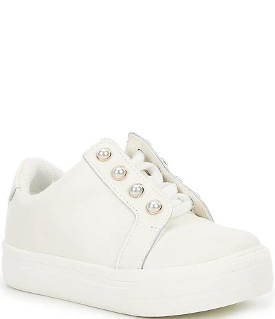 Copper Key Girls' Wrenly Pearl Leather Lace-Up Sneakers (Youth)