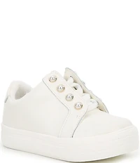 Copper Key Girls' Wrenly Pearl Leather Lace-Up Sneakers (Youth)
